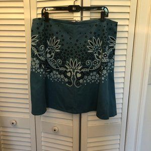 Made with Love by Hannah teal skirt with flowery